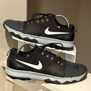 Nike Fi Impact 3 Anthracite Grey Black Golf Shoes AH6959-003 Mens Size 9